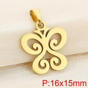 Stainless steel butterfly pendant - KP120389-Z