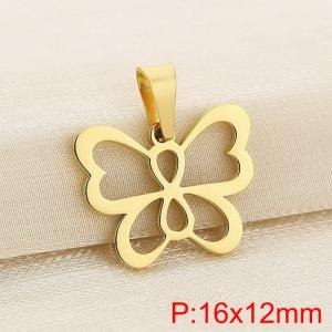 Stainless steel butterfly pendant - KP120390-Z