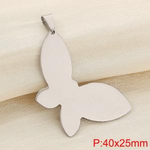 Stainless steel butterfly pendant - KP120394-Z