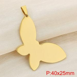 Stainless steel butterfly pendant - KP120395-Z