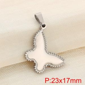 Stainless steel butterfly pendant - KP120396-Z