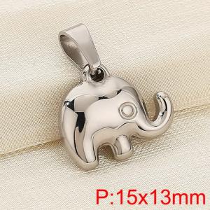 Stainless steel elephant pendant - KP120401-Z