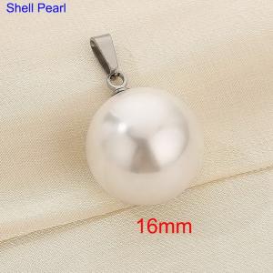 Shell bead pendant - KP120441-Z