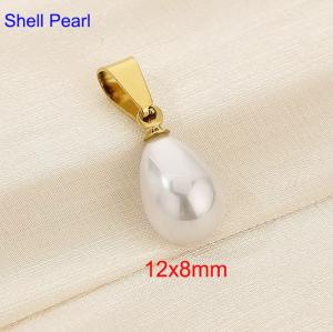 Shell bead pendant - KP120453-Z