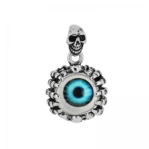 Men Punk Stainless Steel Eye&Skull Charm Pendant - KP130502-TGX