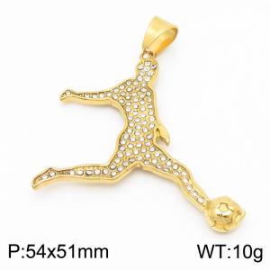 Stainless Steel Gold-plating Pendant - KP130536-LK