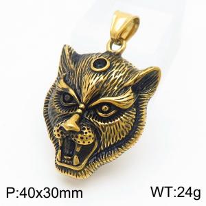 Stainless Steel Gold-plating Pendant - KP130537-TGX