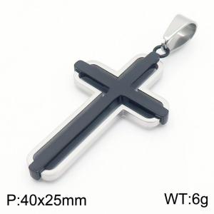 Stainless Steel Cross Pendant - KP130554-HR