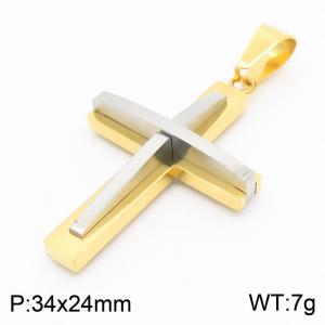 Stainless Steel Cross Pendant - KP130563-HR