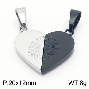 Stainless Steel Lover Pendant - KP130569-HR