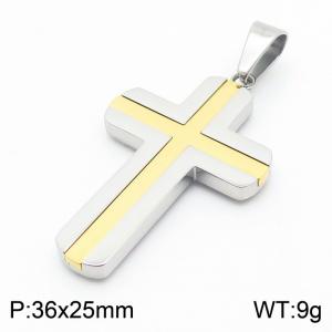 Stainless Steel Cross Pendant - KP130571-HR