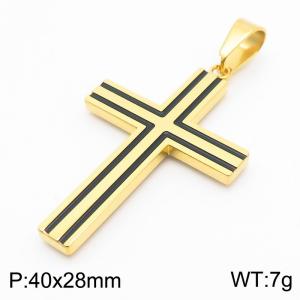 Stainless Steel Cross Pendant - KP130573-HR