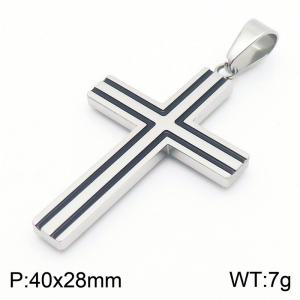 Stainless Steel Cross Pendant - KP130574-HR