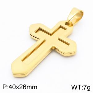 Stainless Steel Cross Pendant - KP130578-HR