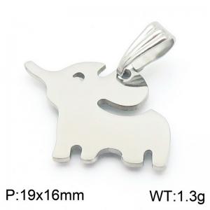 Women Lovely Stainless Steel Elephant Pendant - KP130662-Z