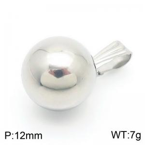 Women Polished Stainless Steel Bead Pendant - KP130676-Z