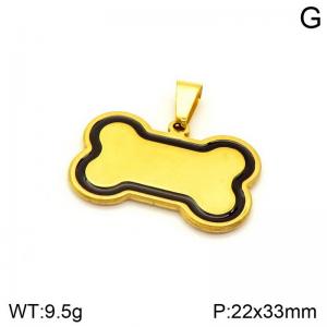 Stainless Steel Gold-plating Pendant - KP130740-NT