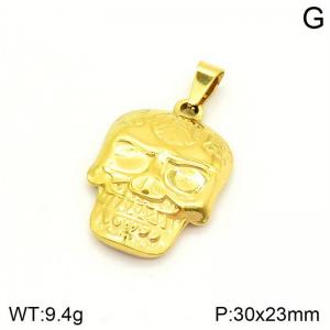 Stainless Skull Pendants - KP130745-NT