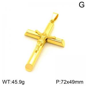 Stainless Steel Cross Pendant - KP130747-NT