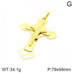 Stainless Steel Cross Pendant - KP130748-NT