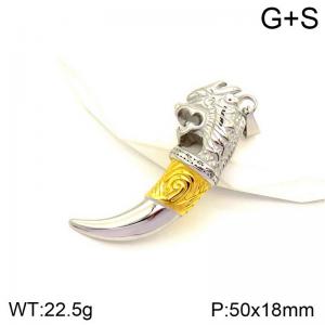 Stainless Steel Gold-plating Pendant - KP130769-NT