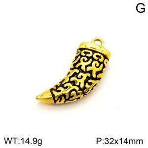 Stainless Steel Gold-plating Pendant - KP130773-NT