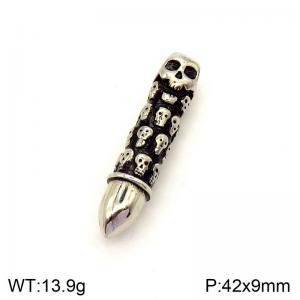 Stainless Skull Pendants - KP130784-NT