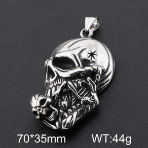 Stainless Skull Pendants - KP130808-MI