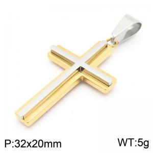 Stainless Steel Cross Pendant - KP130970-HR