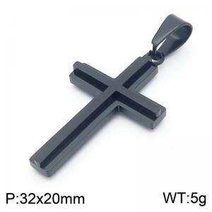 Stainless Steel Cross Pendant - KP130974-HR
