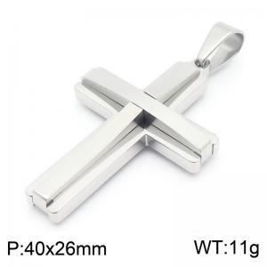Stainless Steel Cross Pendant - KP130978-HR