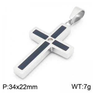 Stainless Steel Cross Pendant - KP130983-HR