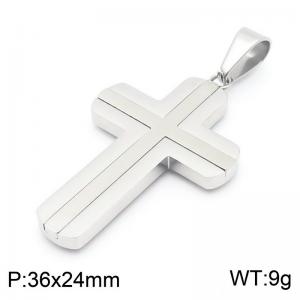 Stainless Steel Cross Pendant - KP130985-HR