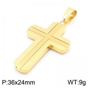 Stainless Steel Cross Pendant - KP130987-HR