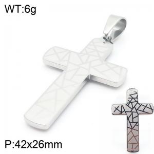 Stainless Steel Cross Pendant - KP130988-HR