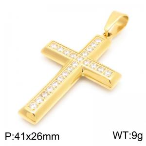 Stainless Steel Cross Pendant - KP130996-HR