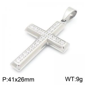 Stainless Steel Cross Pendant - KP130997-HR