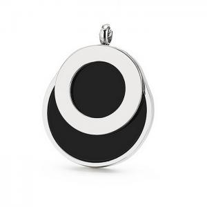 Stainless Steel Black-Plating Pendant - KP16297-K