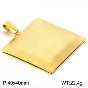 Stainless Steel Gold-plating Pendant - KP29860-K