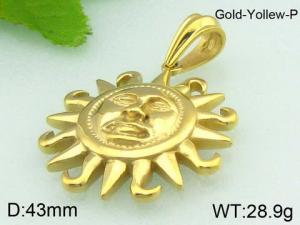 Stainless Steel Gold-plating Pendant - KP32834-D