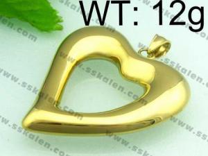 Stainless Steel Gold-plating Pendant - KP33192-MS
