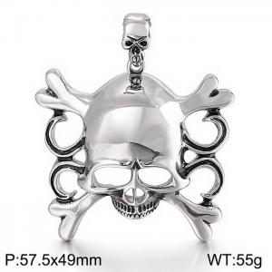 SS Skull Pendant - KP34845-D