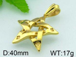 Stainless Steel Gold-plating Pendant - KP35351-D