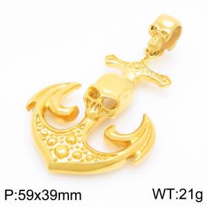 Stainless Steel Gold-plating Pendant - KP36500-D