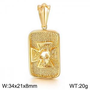 SS Skull Pendant - KP36656-D