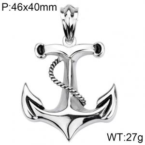Creative Caribbean Pirate Ship Anchor Men's Pendant - KP36842-D