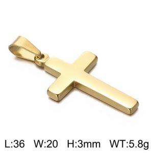 Stainless Steel Cross Pendant - KP37016-Z