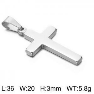 Stainless Steel Cross Pendant - KP37017-Z