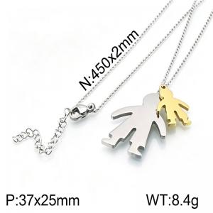 Stainless Steel Gold-plating Pendant - KP39567-Z