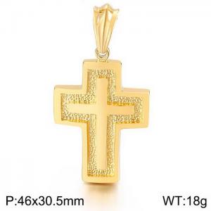 Stainless Steel Cross Pendant - KP40336-D